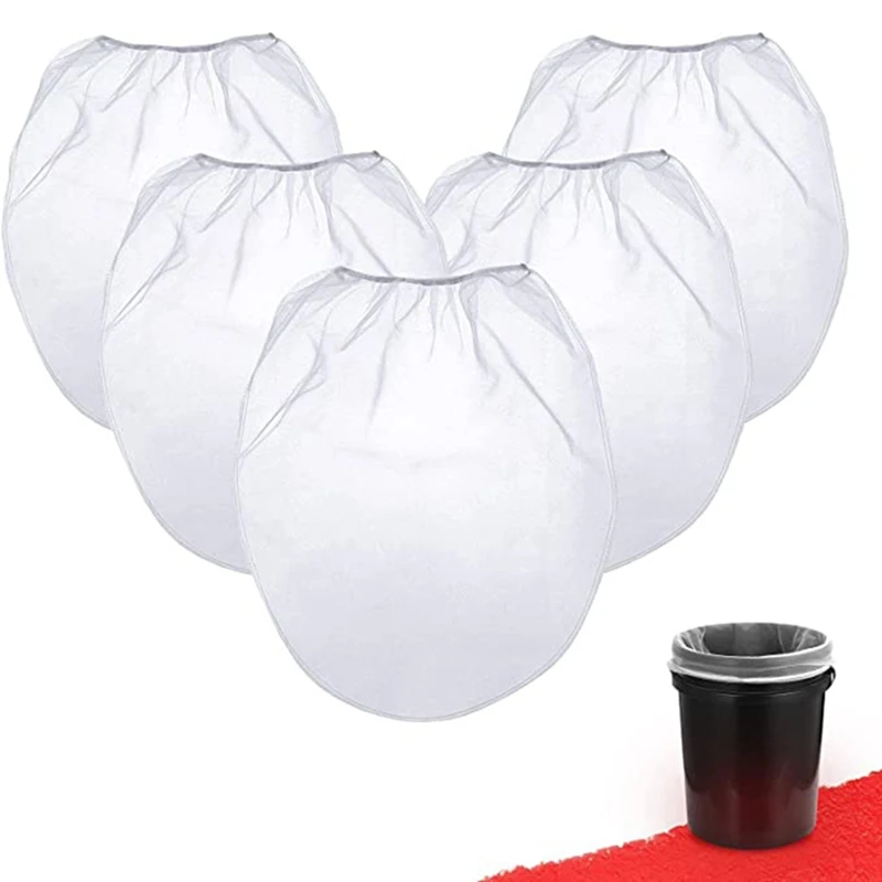 20 Pack Strainer Bag, 5 Gallon Paint Strainer With Elastic Top Opening White Fine Mesh Filters Bag For Paint Gardening CNIM Hot