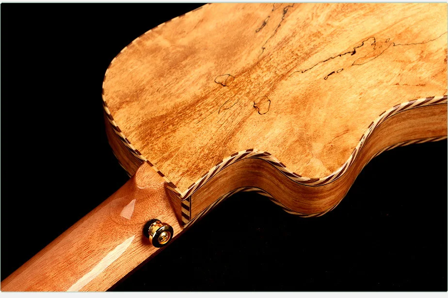 Высококачественная укулеле Верхняя панель из твердой древесины ель путешествия Ukelele Cant ручной дизайн Гавайские гитарные струны Muisc инструмент