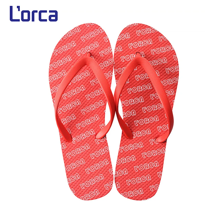 

Letters Print Beach Sandals Men's Women's Wedge Platform Slippers Flip Flops Chaussures Femme