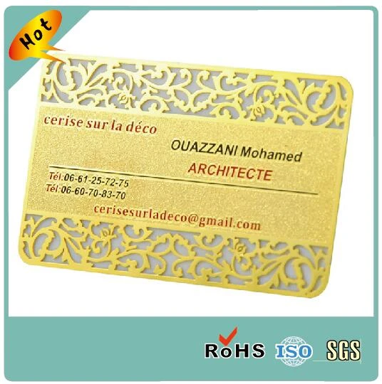 Best Supplier Cheap Brass Plating Gold Frost Metal Business Cards Business Cards Aliexpress