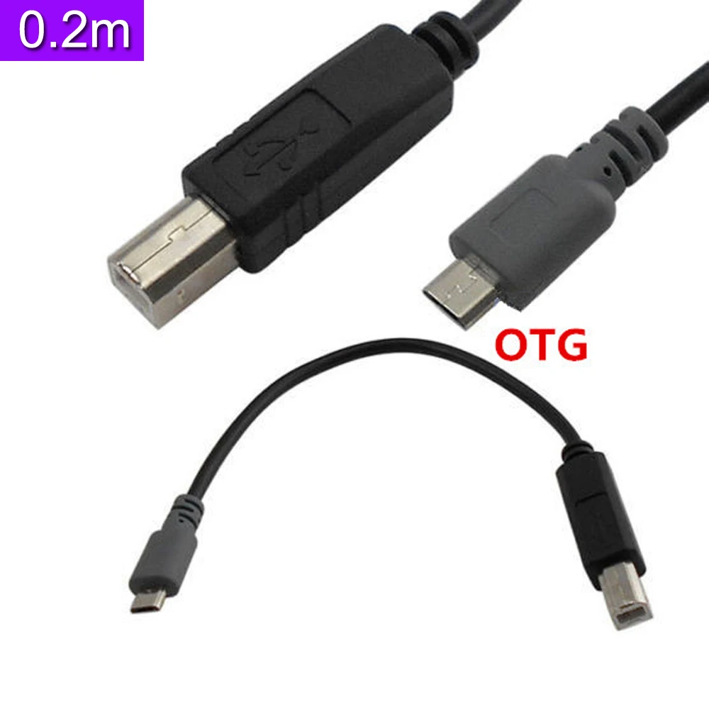 Кабель для передачи данных OTG 20 см шнур USB2.0 B папа-Micro 5pin папа | Мобильные телефоны и