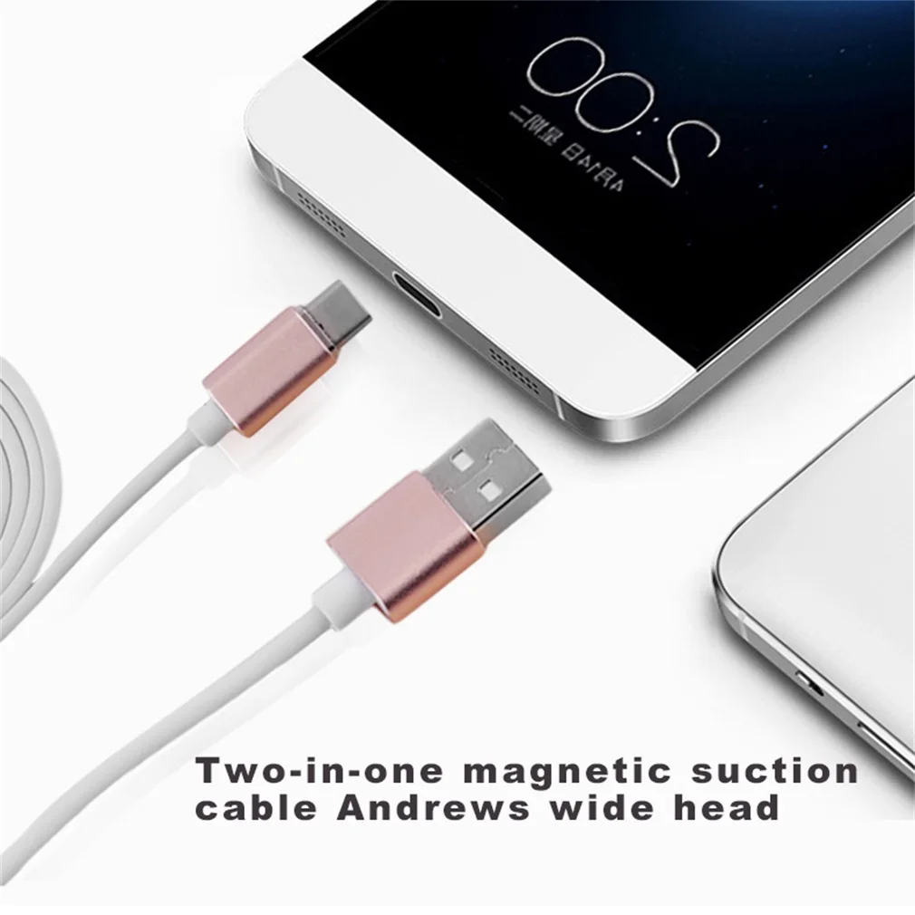 Универсальный 2 в 1 Micro USB Магнитный зарядный кабель для передачи данных быстрое зарядное устройство провод кабель для большинства смартфонов