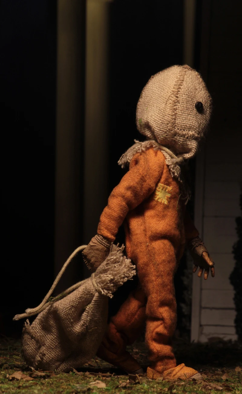 Trick R Treat Sam облаченная " Шкала с сумкой и леденцом Хэллоуин 2007 классический фильм NECA фигурка игрушка кукла подарок