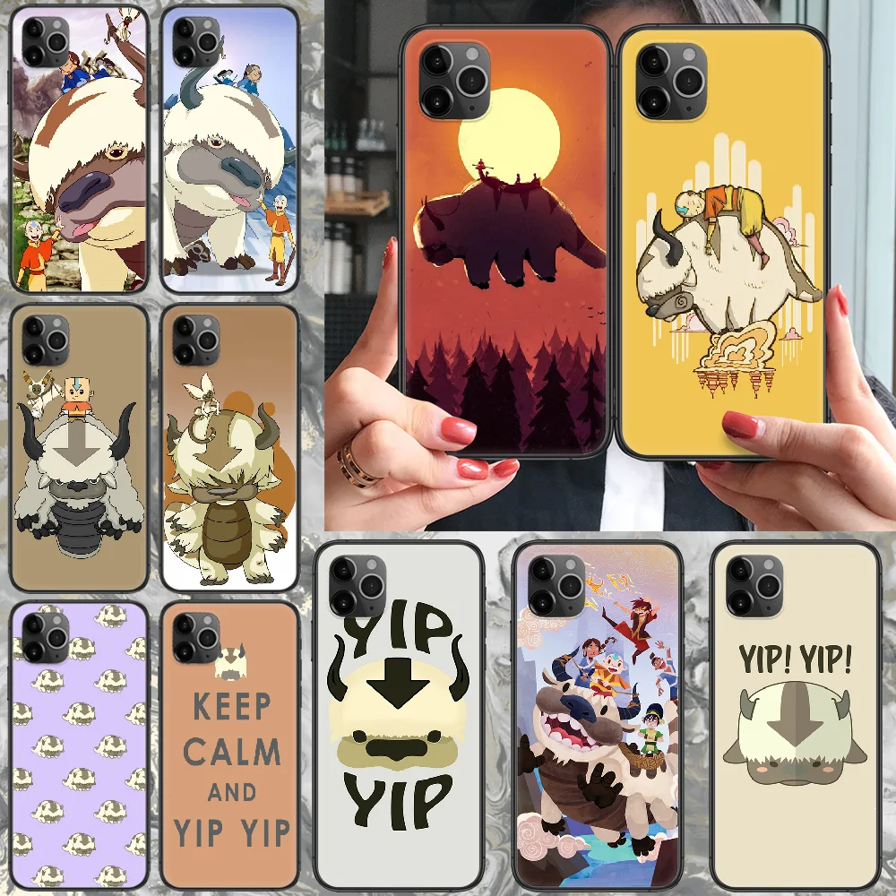Appa Yip Avatar Phone case For iphone 4 4s 5 5S SE 5C 6 6S 7 8 plus X XS XR 11 PRO MAX 2020 black hoesjes soft bumper trend | Мобильные