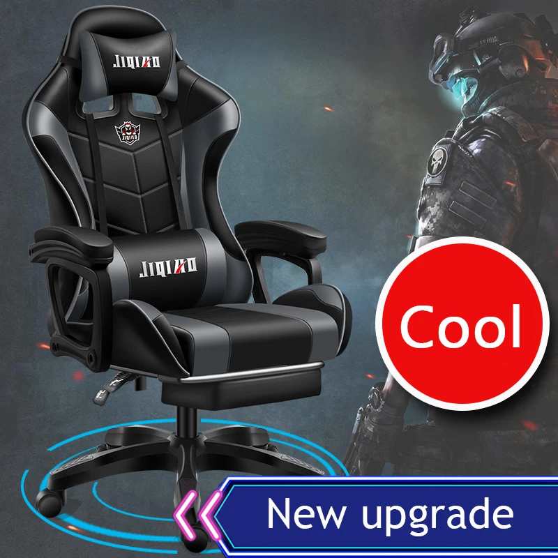 US $199.00 Flash Color Light Game Chair Bluetooth Audio Computer Chair WCG LoL Cool Competition Chair Ergonomics Massage Office Chair