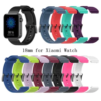 

18mm Soft Silicone Sport Watchband for Xiaomi Mi Watch Waterproof Men Women Replace Band Strap Bracelet for xiaomi Smart Watch