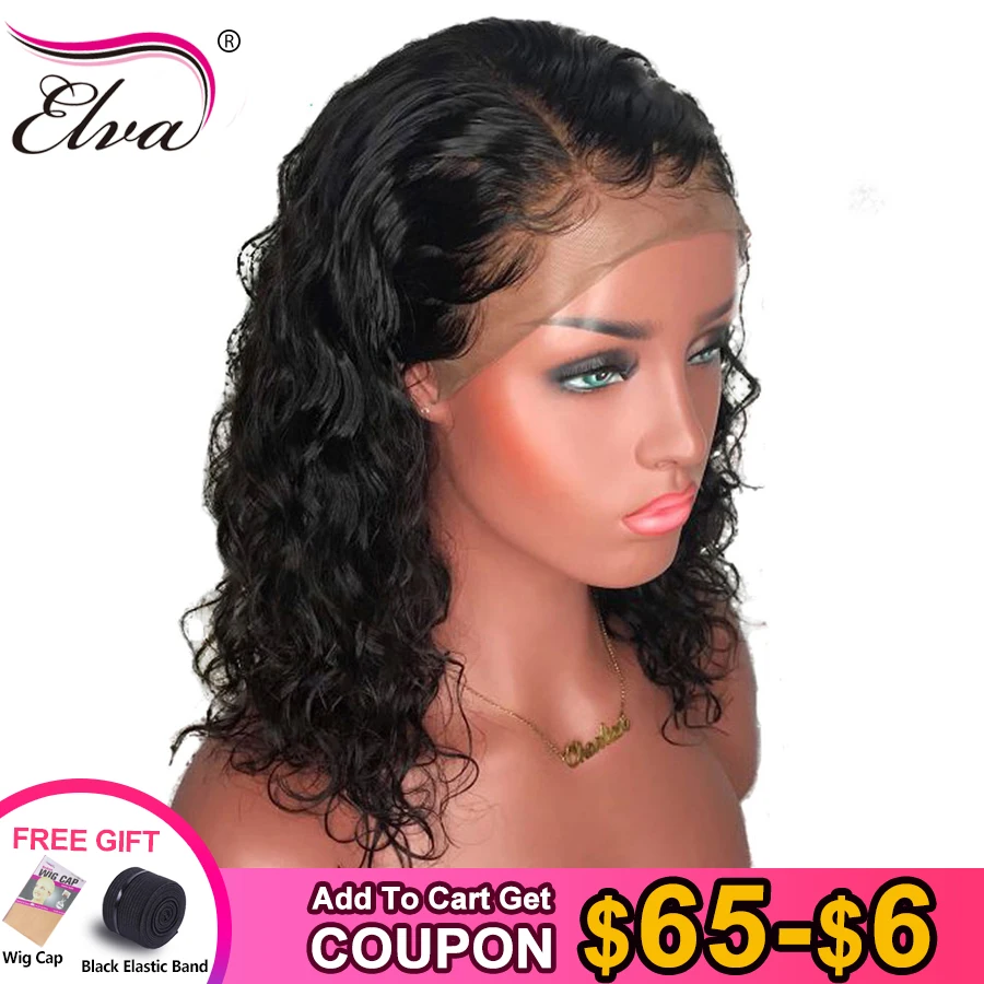 Preise Lockige Spitze Front Menschliches Haar Perücken Elva Haar Peruanische Remy Haar 360 Frontal Preplucked Gebleichte Knoten Für Frauen Baby Haar spitze Perücke