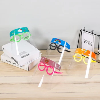 

1pcs Kids Full Face Shield Cover Anti Spitting Isolation Protective Children Mask Tranparent Anti-Fog Dustproof Facial Visor