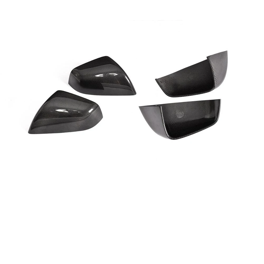 Dry Carbon Car Mirror Cover Cap for Tesla Model X- Side Mirror Cap Shell Add-On Style