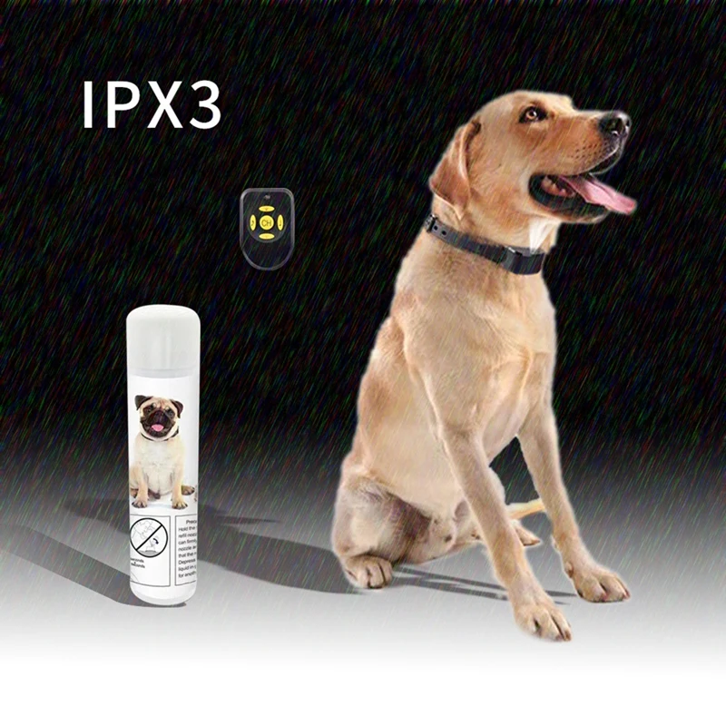 Питание от USB 2 в 1 Pet перезаряжаемый спрей тренировочный ошейник Безопасный и автоматический анти лающее устройство Qgnv