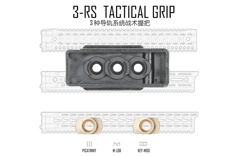 KEYMOD& MLOK Rail тактическая рукоятка для охотничьих аксессуаров стрельба, страйкбол запчасти