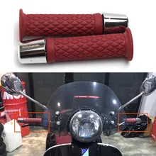 Аксессуары для мотоциклов с ЧПУ ручки рукоятка Кепки конец Вилки резиновой ручкой для Vespa LT LX GTS GTV 150 200 250 300 300ie