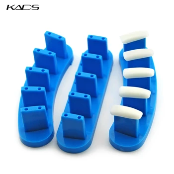 

KADS 3pcs/set Plastic Tip Stand Practice Use Practice Training Nail Art False Tips Display Training Tool with 10 False Nail Tips