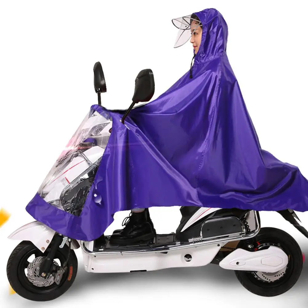 Плащ для мотоцикла 4XL один человек Электрический Водонепроницаемый Пончо Велосипед для верховой езды, против дождя Шестерни велосипедные шлемы для верховой езды, против дождя одежда - Цвет: purple 4XL single
