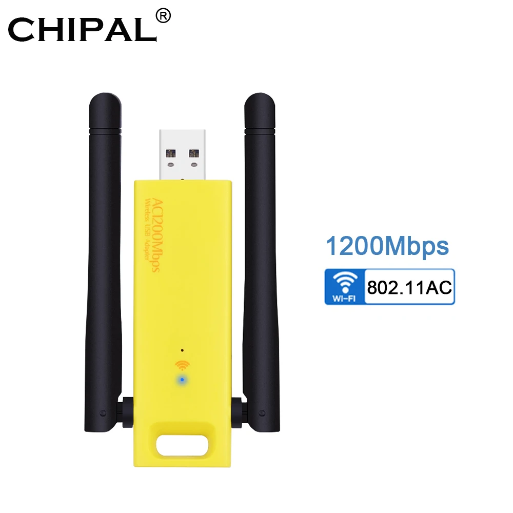 Двухдиапазонный 1200 Мбит/с USB 3,0 RTL8812AU беспроводной AC1200 Wlan USB Wifi Lan адаптер ключ 802.11ac с антенной для настольного ноутбука