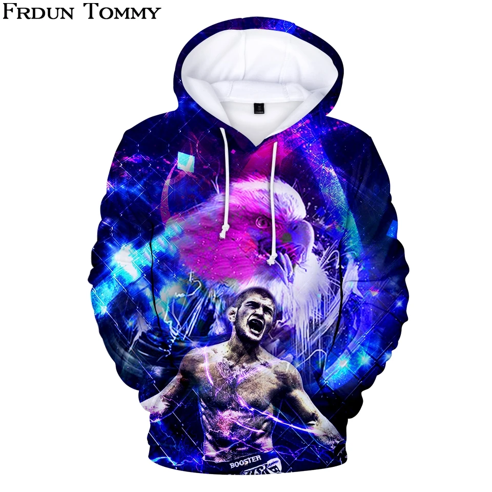 Горячая новинка 2019 года! Khabib Nurmagomedov 3D толстовки мужские/женские осенние модные в