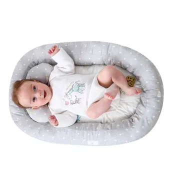 

Removable Baby Sleep Nest Crib Protector Cushion Newborn Travel Bebe Bed Crib Toddler Cradle Infant Bassinet