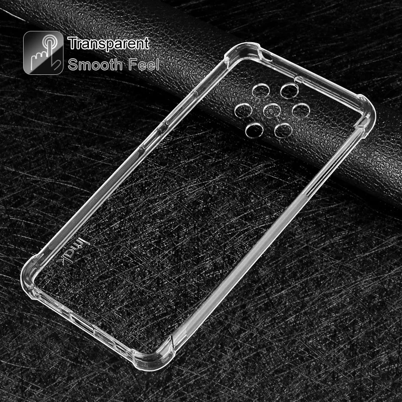 IMAK углы чехол с "воздушной подушкой" для Nokia 9 PureView мягкий TPU чехол s для NOKIA9 полное покрытие матовый прозрачный корпус