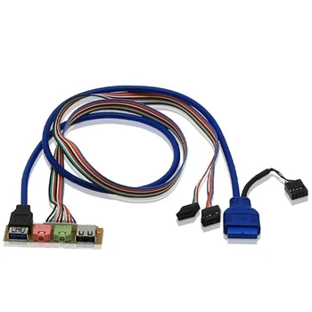 

USB 2.0+ 3.0 Port Chassis PC Computer Case o Front Panel Replace Cable 70cm