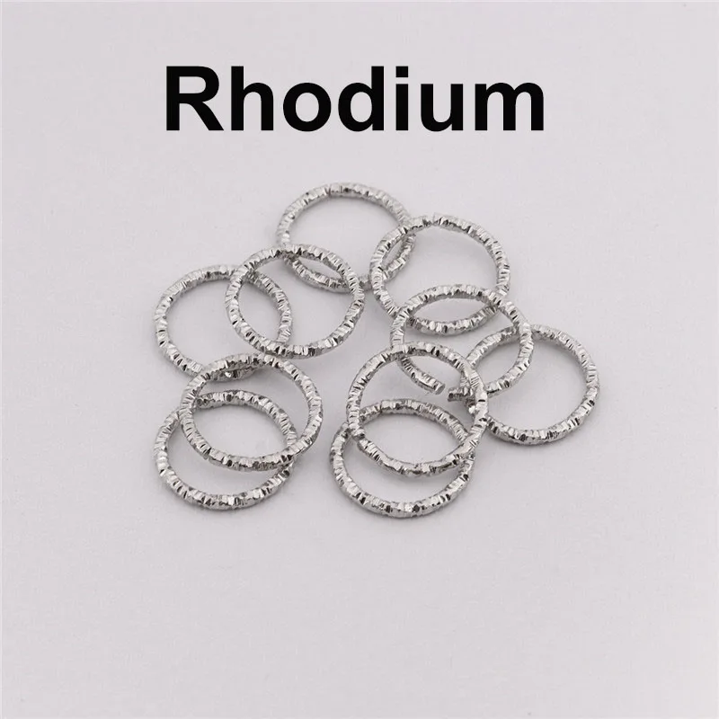 50-100 шт 8-20 мм серебряные круглые прыгающие кольца скрученные открытые раздельные кольца прыгающие кольца коннектор для изготовления ювелирных изделий фурнитура для DIY - Цвет: Rhodium