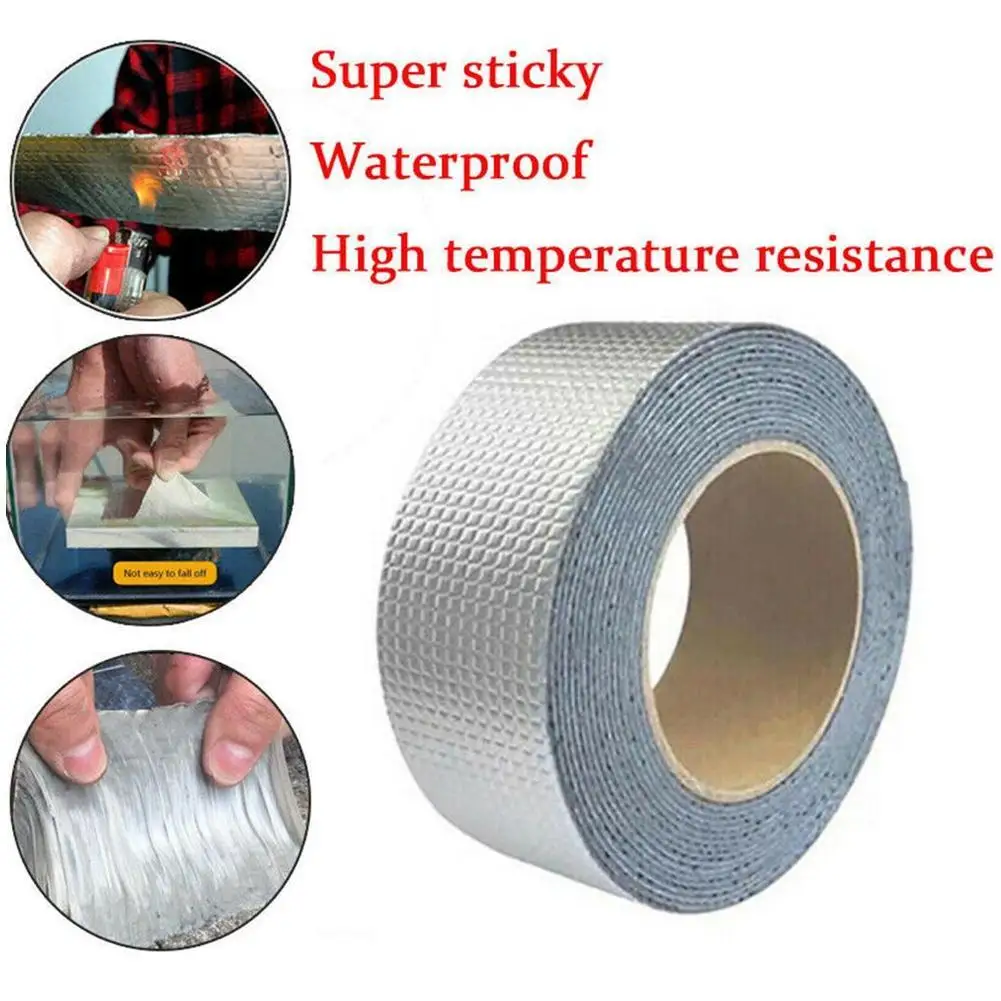 

Super Strong Butyl Aluminum Foil Tape Repair Adhesive Tape Household Repair Supplies Accessories