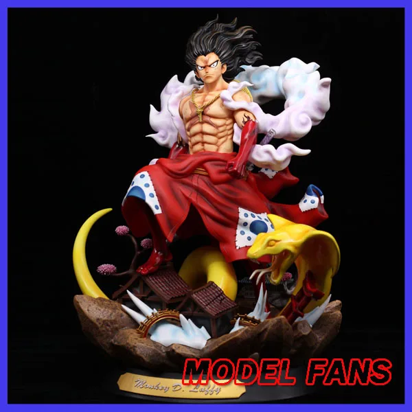 One Piece Luffy Gear Fourth Kimono Snake Man Form GK Resin Statue for Collectors' Toy Collection. image 2