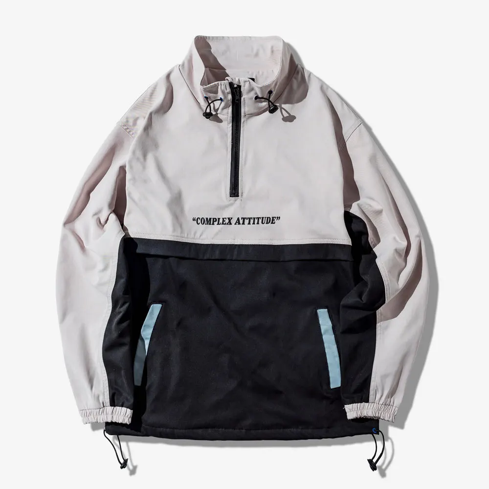 

City Where the Product 2020 Spring Japanese-style Pullover Jacket Raincoat Jacket Coat Mixed Colors Pullover Popular Brand Coat