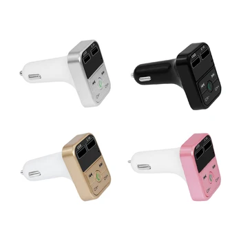 

Hands Free Car Kit Bluetooth FM Transmitter MP3 Music Player TF Flash Music 5V 2.1A USB Charger 12V-24V FM Modulator Car Styling