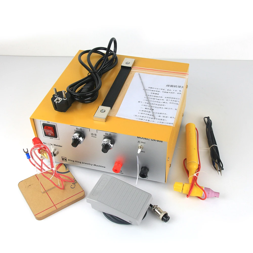 DX-80A 펄스 스폿 용접 핸드 헬드 레이저 스폿 용접기, 골드 실버 쥬얼리 가공 도구, 110V, 220V, 50Hz, 60Hz