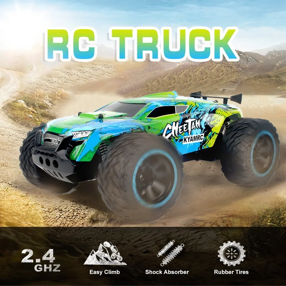 

1/14 Big Foot RC Crawler RC Off-road Car 2.4G 2WD RC Truck High Speed Lightweight RC Car Toys for Kids Adults RTR