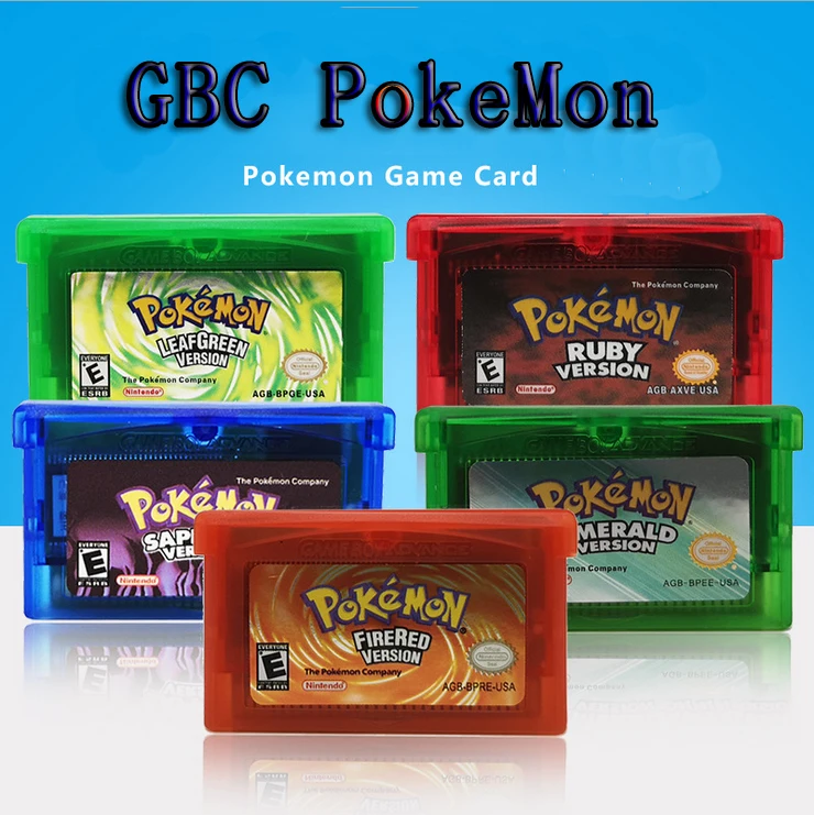 Карта картриджа для видеоигр Pokemom 32 бит консоль карта Nintendo GBA PikaCU с изумрудами