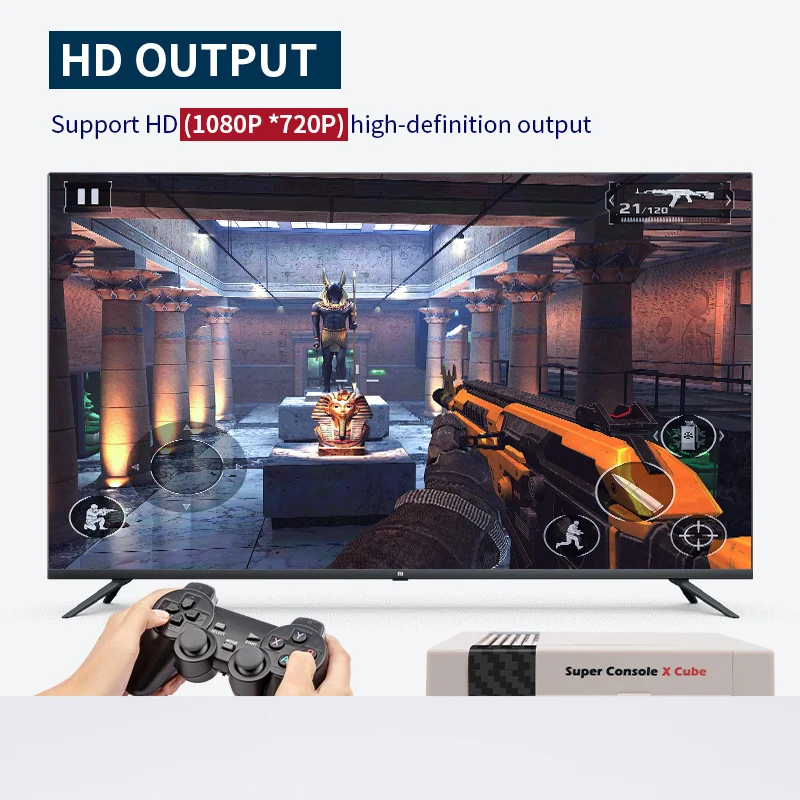 Retro játékok számára MAME/DC/ARCADE 117000+ játékok szuper Gyám X Harmadik hatvány 4K Mali Tv-t néz Loggia videó Műkődés Gyám vel 2.4G Szikratávirát gamepads