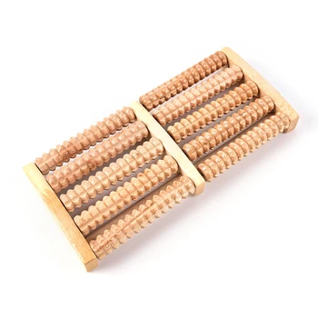 

JETTING-Wooden Roller Foot Massager Stress Relief Health Therapy Relax Massage Tools For Foot High Quality