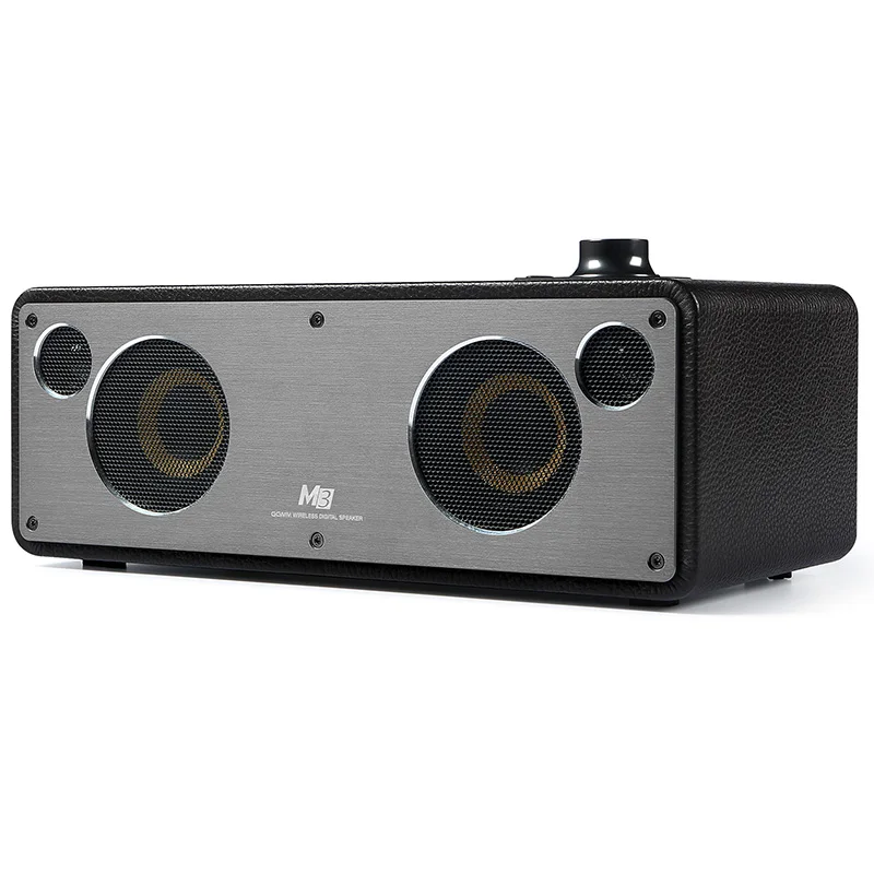 Black GGMM M3 Wi-Fi колонка, Bluetooth колонка, стерео Hi-Fi звук, сабвуфер для домашнего кинотеатра, беспроводная колонка, поддержка DLNA и Airplay для Spotify - Цвет: Black