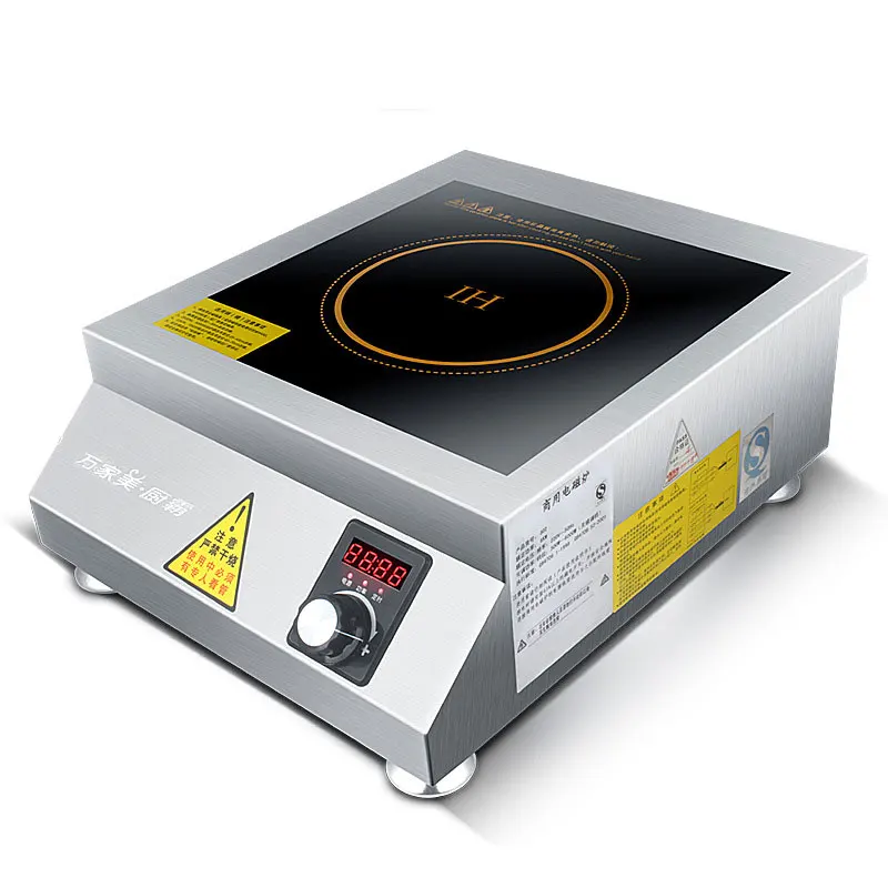 

6000W Commercial Induction Cooker Flat High Power Soup Boiled Noodle Cooking Machine Canteen Cooktop Industrial Electric Stove