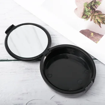 

2pcs/1 Set Dental Retainer Case Fake Teeth Guard Case Orthodontic Retainer Box Denture Storage Container with Mirror (White/Blac