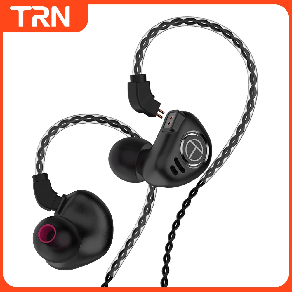 Наушники TRN V90 HIFI с басами металлическая гарнитура 4BA + 1DD гибридные