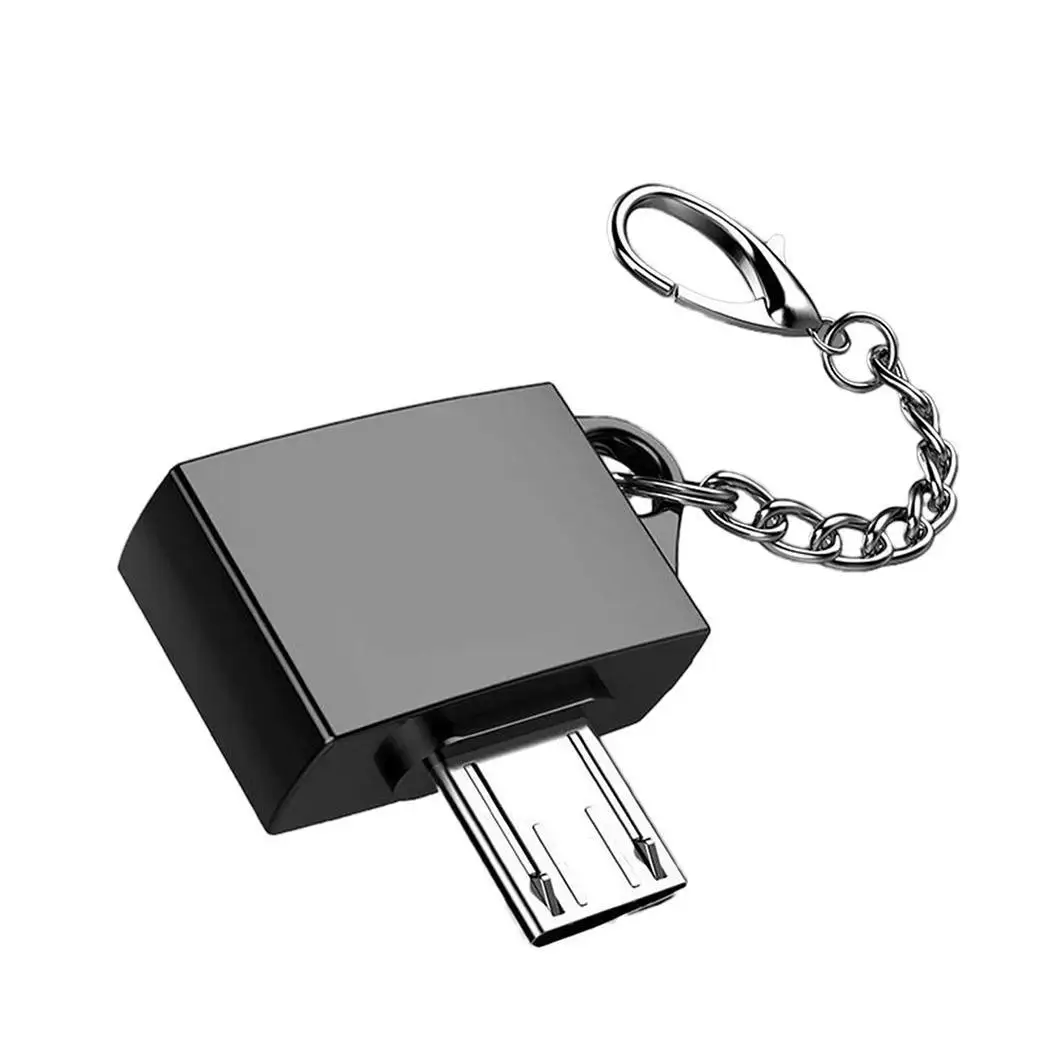 Металл Микро-USB2.0 Мини OTG Многофункциональный преобразователь головка серебро, золотой, черный для телефона Android