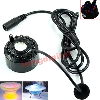 

Ultrasonic Mist Maker Atomizer Air Humidifier Fogger Water Fountain Pond 12 LED