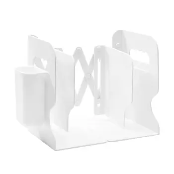 

2 IN 1 Adjustable Book Holder Bookends with Pen Holder Students Desk Magazine B95C