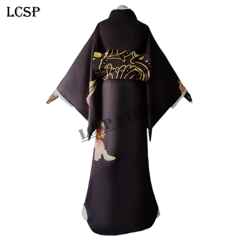LCSP, демон, убийца, Kimetsu no Yaiba Kibutsuji Muzan, косплей костюм, японское аниме, кимоно, полный комплект униформы, костюм, одежда