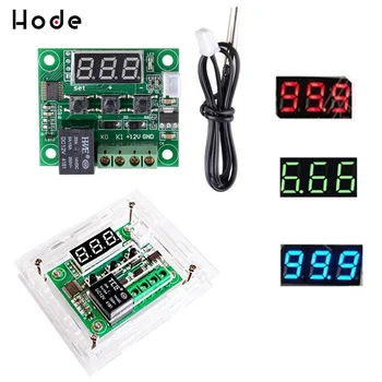 

W1209 DC 12V Red Blue Green White LED Digital Thermostat Temperature Control Thermometer Switch Module + NTC Sensor Waterproof