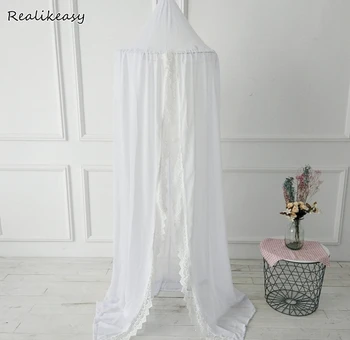 

cotton baby canopy mosquito net kid bedroom nursery bedroom decoration mosquito curtain princess bed canopy room decor LFB172