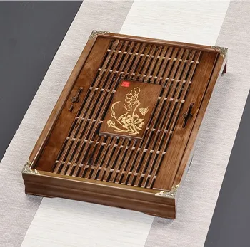 

Tea Set, Bamboo Tea Tray ,MelamineTea Table Water Storage Tea Set Table Chinese Pu'er Tea Cup Ceremony Tools Tea Set
