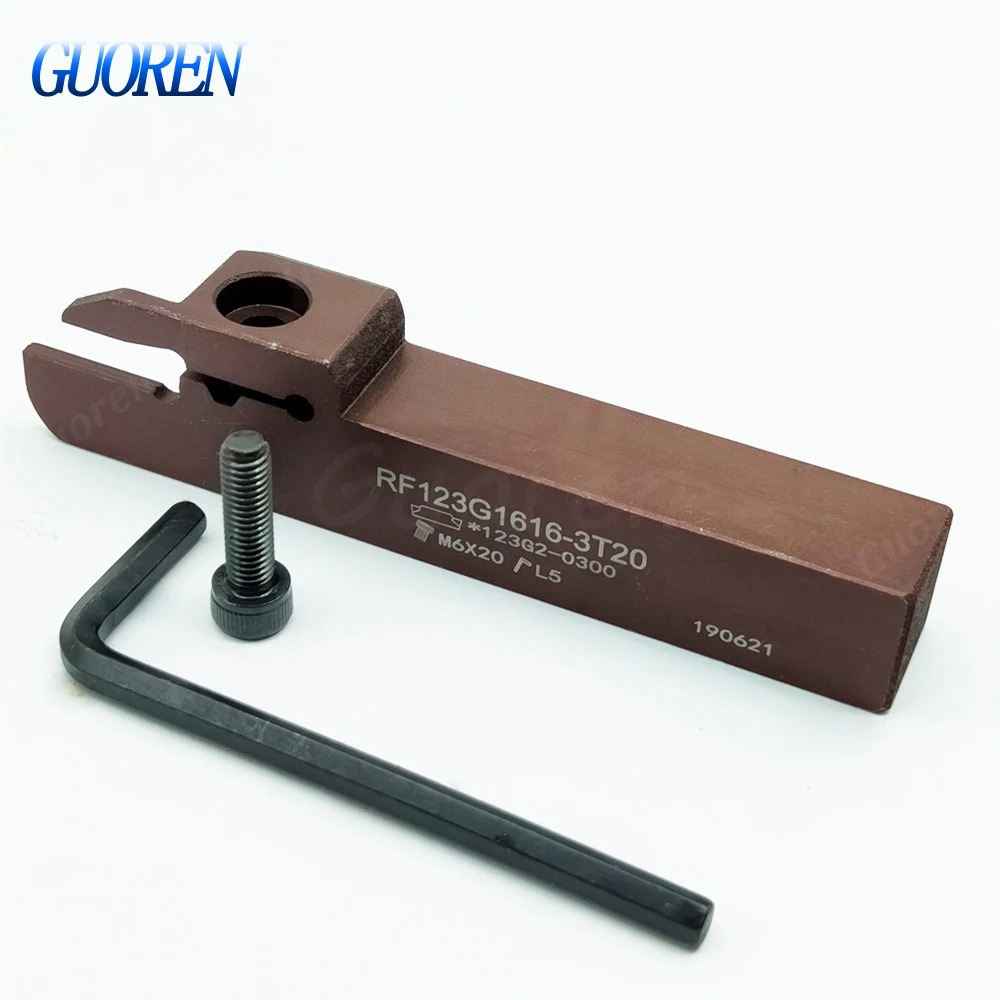 1pcs RF123G1616-3T20 CNC External Grooving Turning tool Lathe Cutter Tool holder for N123G2-0300 Carbide insert