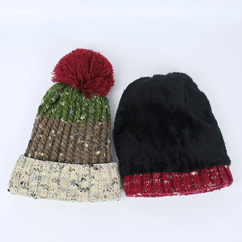 Женская вязаная шапка с помпонами и шариками Skullies Beanies, Повседневная Уличная теплая шапка, женская шапка осень-зима, милая Женская Шапка-бини