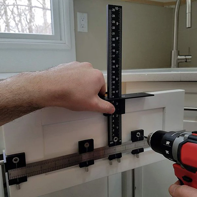 Positioning Tool Cabinet Hardware Jig Drawer Knobs And Pulls