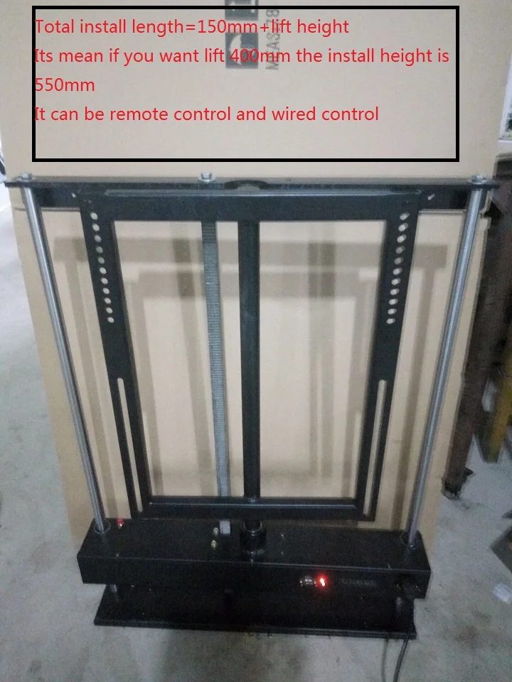 

Min install space new tv lifter 360 degree roate remote control
