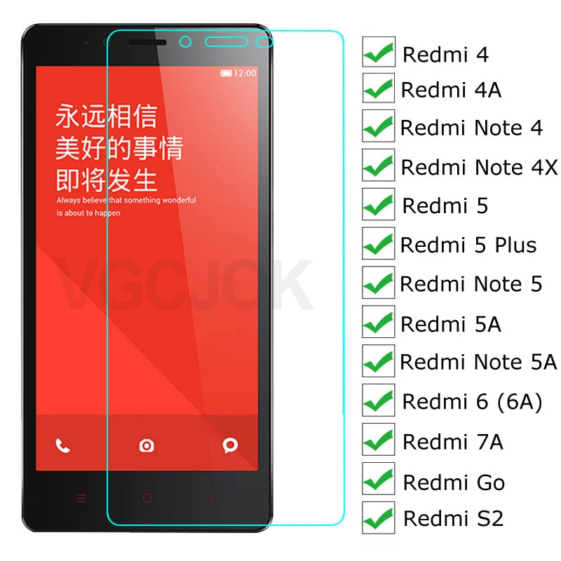 

3D Protective Glass For Xiaomi Redmi Note 4 4X 5 5A Pro Screen Protector On Redmi 5 Plus Go S2 4A 5A 6 6A 7A Tempered Glass Film