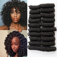 

DANSAMA 6Inch Jamaican Bounce Crochet Hair Jumpy Wand Curly Jamaican Crochet Braids Synthetic Braiding Hair Extensions for Women